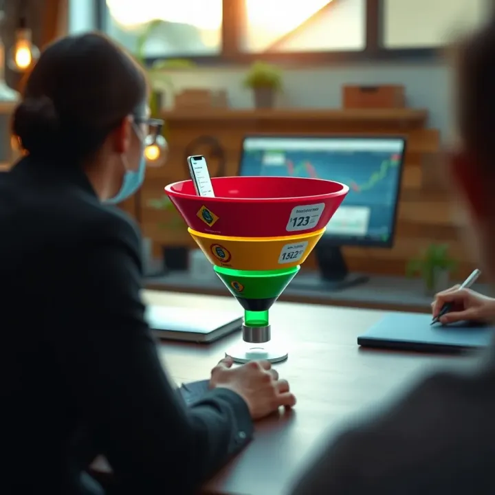 Digital marketing funnel illustrating strategies for increasing affiliate earnings