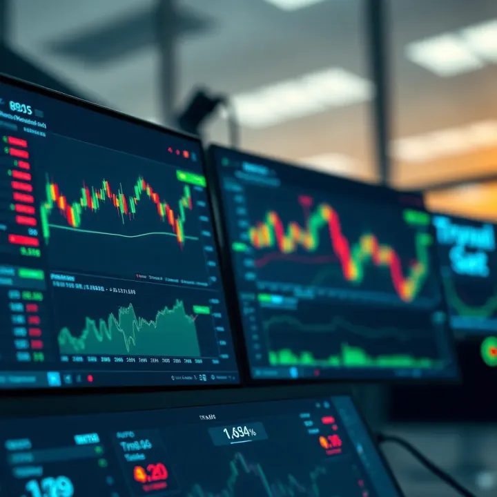 Risk Management and Performance Metrics for Traders with Apex Funding Visualization of risk management and trader performance metrics in a digital trading environment