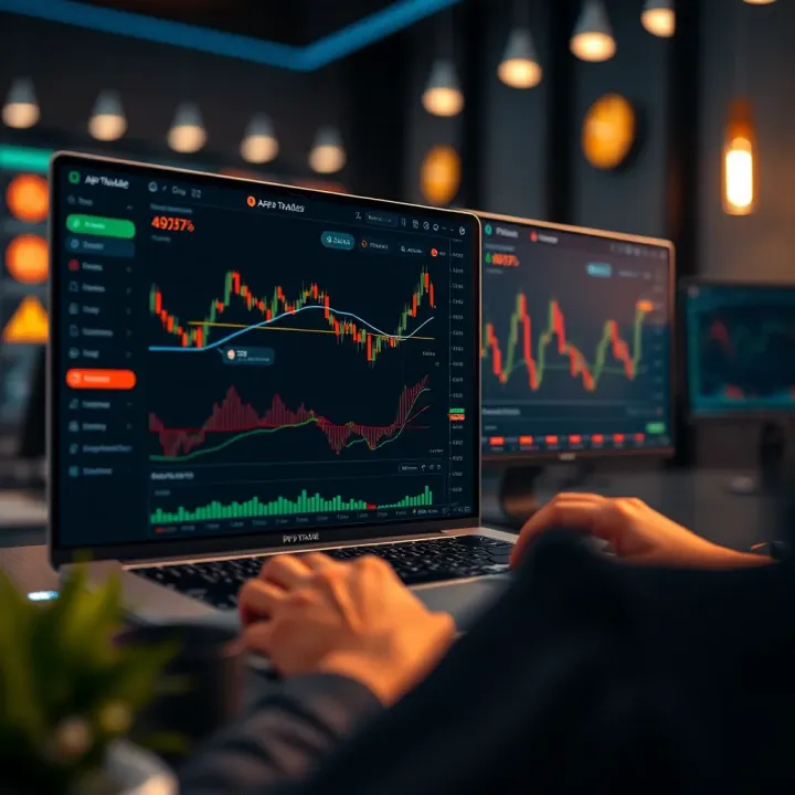 Interactive features of Apex Trader including customizable indicators and user-friendly navigation