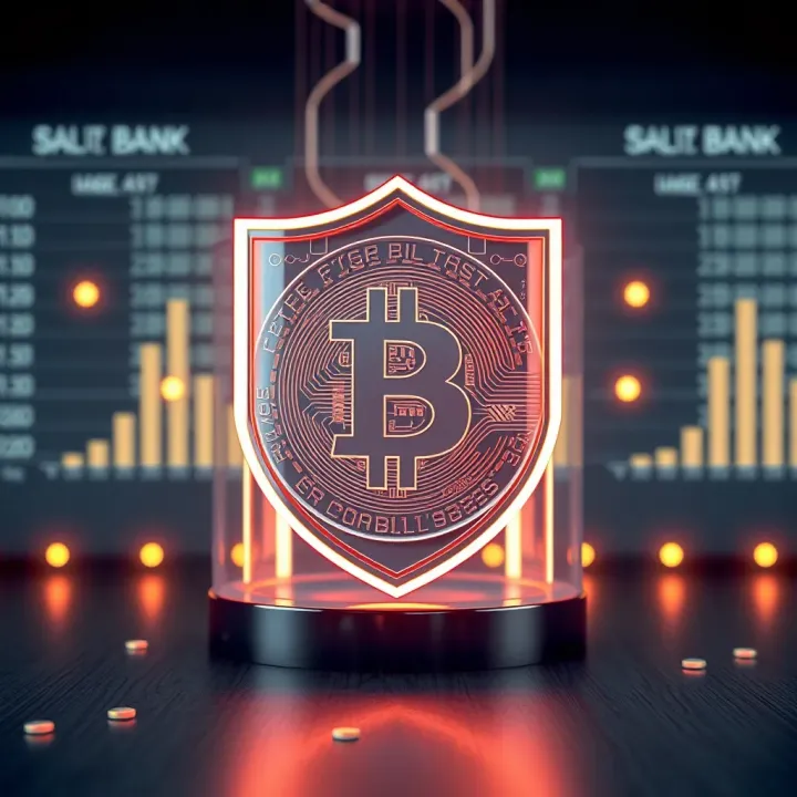Visual representation of security shield protecting digital assets in cryptocurrency investment