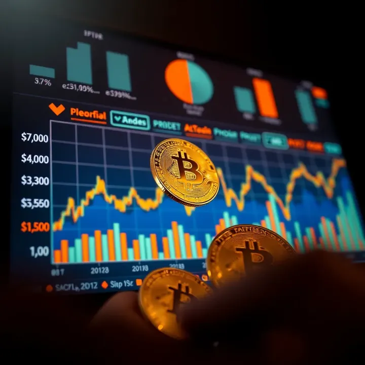 Bitcoin Price Trends and Economic Influences Graph showing Bitcoin price trends influenced by economic factors and global events