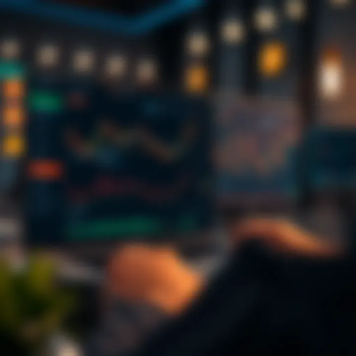 Interactive features of Apex Trader including customizable indicators and user-friendly navigation