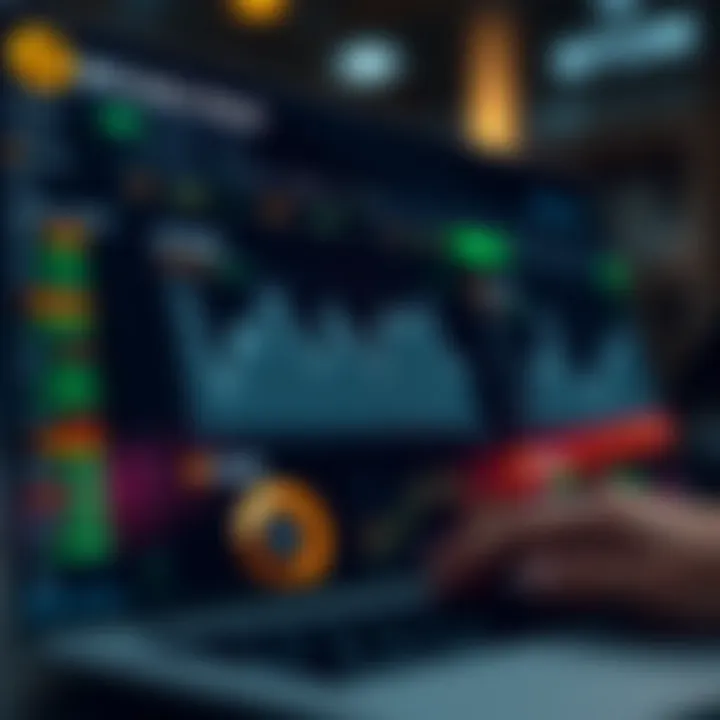 Digital interface displaying Bitcode Prime platform analytics and investment data