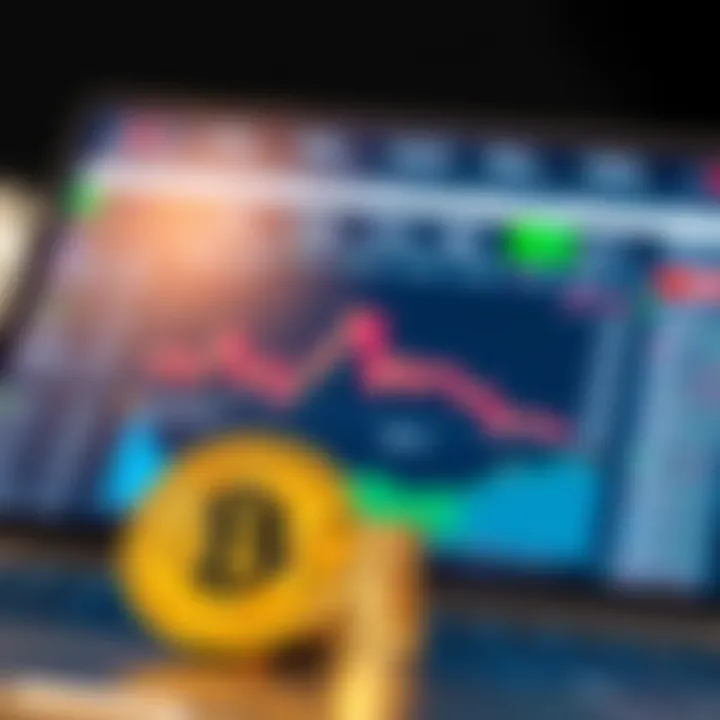 Cryptocurrency trading platform interface showing market trends and user dashboard