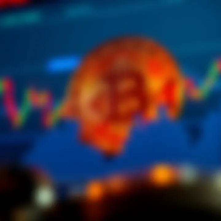 Graph depicting Bitcoin price fluctuations and market trends over time