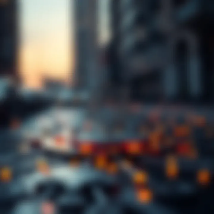 Blockchain Technology Behind Chainlink's Oracle Network Conceptual representation of blockchain technology supporting Chainlink's decentralized oracle network