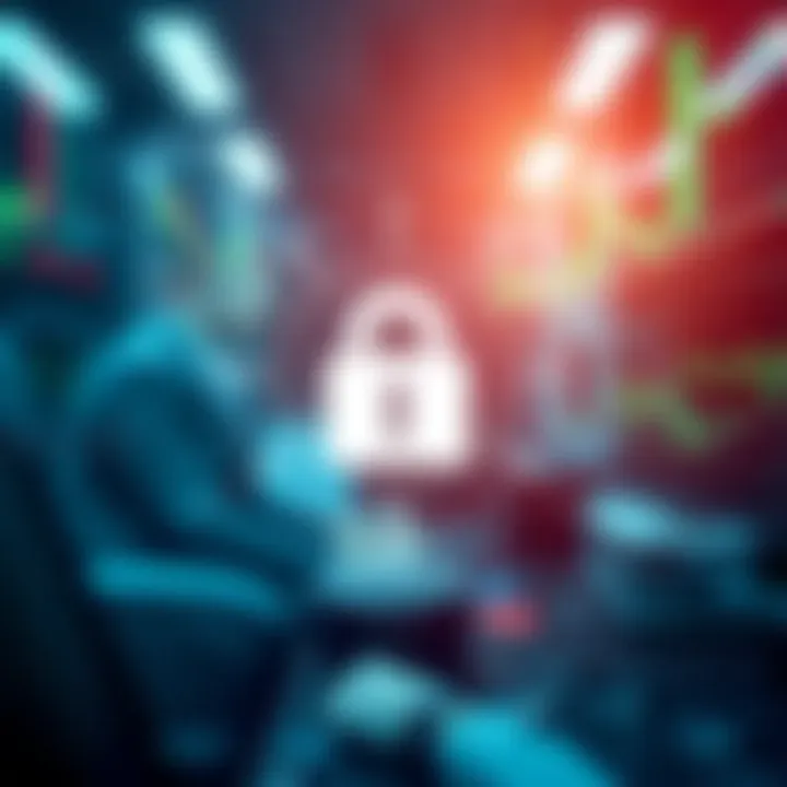 Visual representation of secure trading environment with FBS regulations