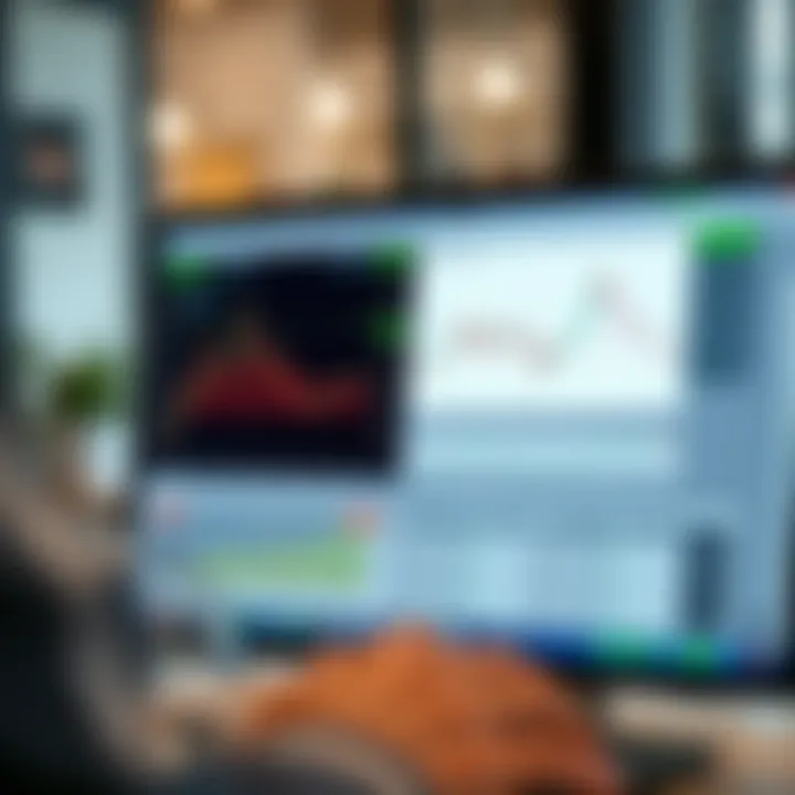 User interface of Quotex Entra platform showing trading options and charts