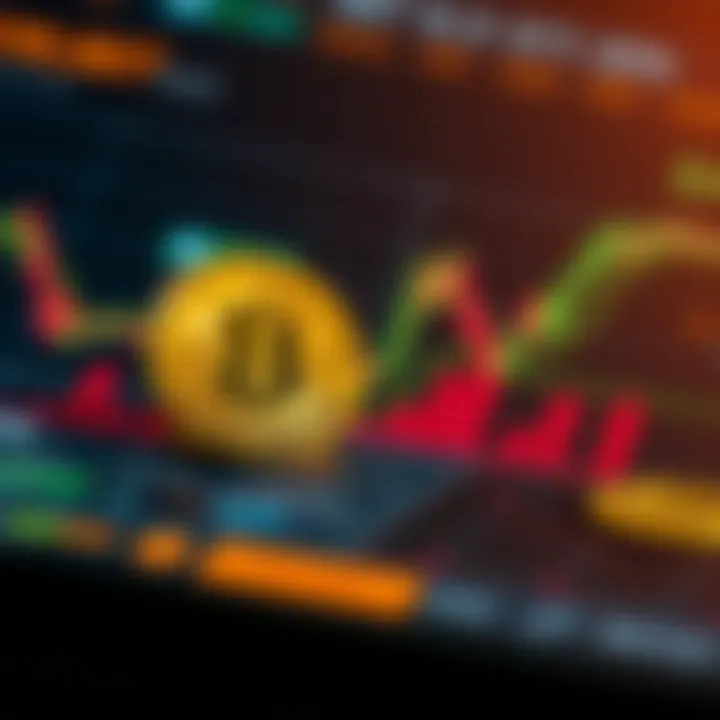 Conceptual illustration of cryptocurrency trends with expert opinions and risk assessment