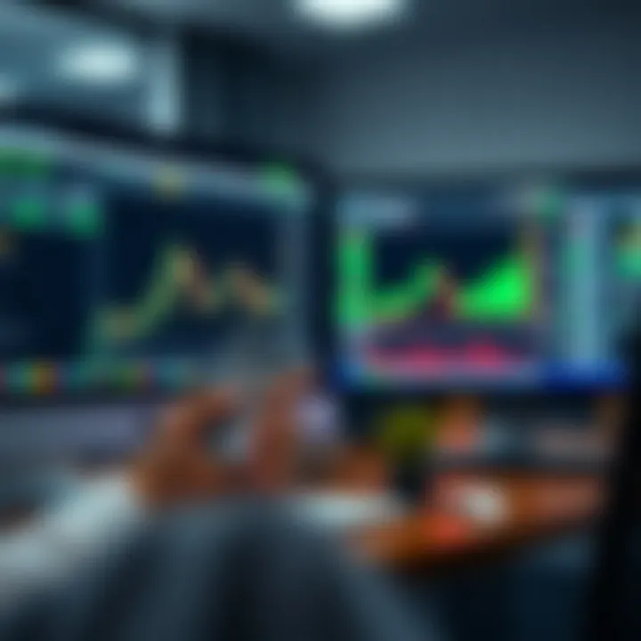 Comparison of Demo Account and Real Trading Environments Comparison between demo account and real trading environment on computer screens