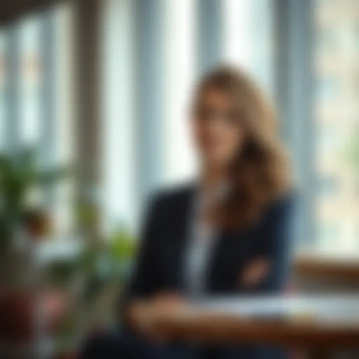 Portrait of Elaine Andriejanssen in a professional setting