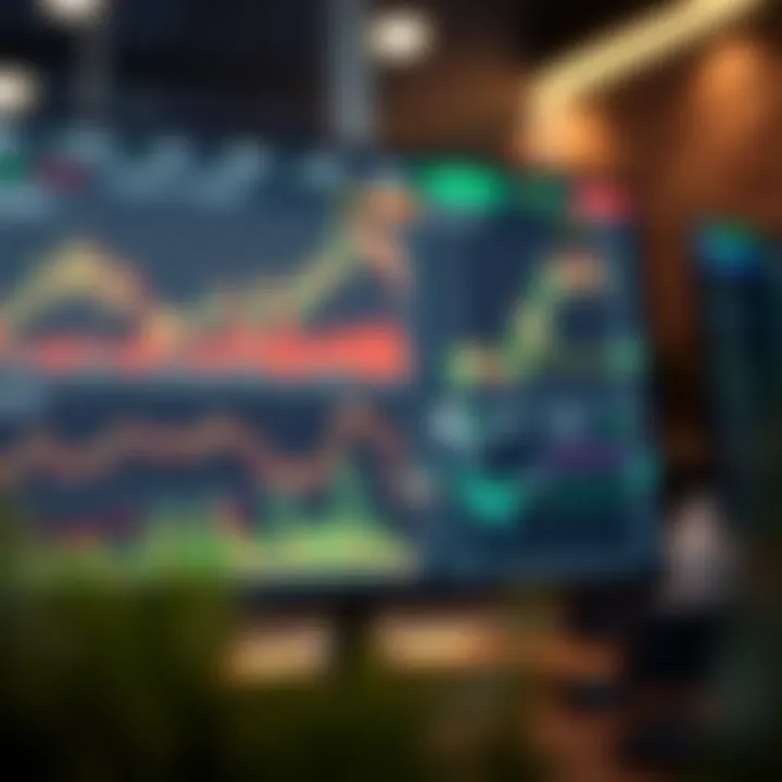 Dashboard view of Quotex trading platform with charts and indicators