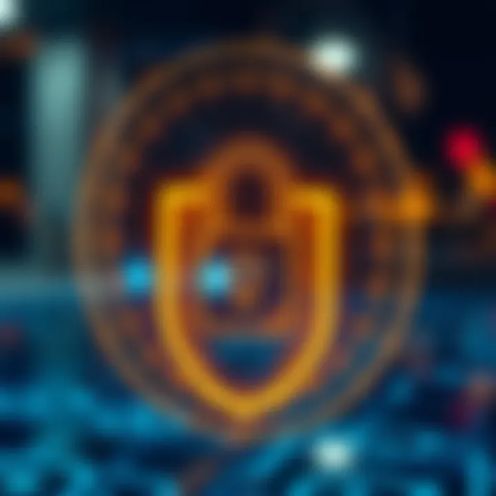 Secure digital lock symbol representing safety and protection on crypto exchanges