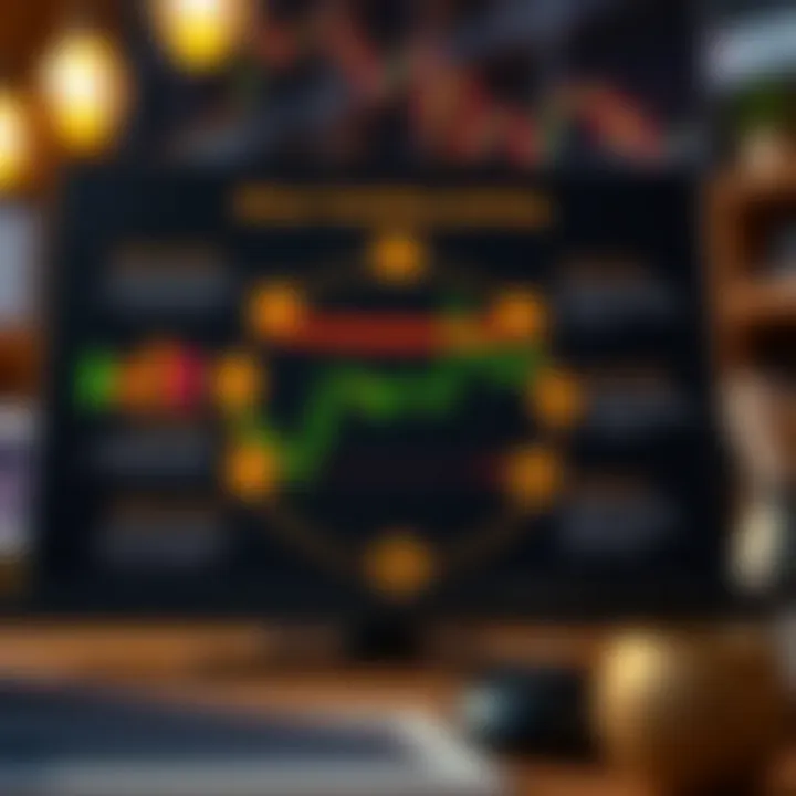 Diagram showing key features and tools of binary options trading platforms