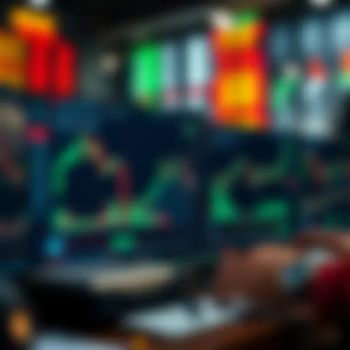 Overview of trading platform interface showing market charts and indicators