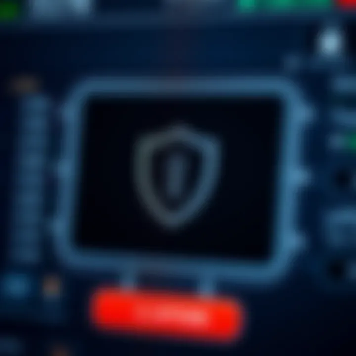 Strategies to Safeguard Investments and Avoid Common Mistakes Secure login interface with shield icon representing investment protection