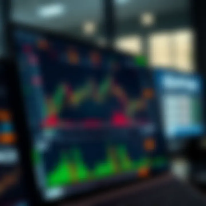 Interface of IQ Option trading platform showing various asset options and real-time charts
