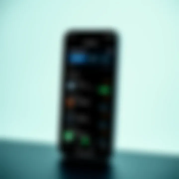 Interface displaying main features and user-friendly layout of IQ Pocket app
