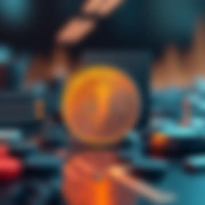 Technical Features and Investment Risks of Jasmy Coin Digital representation of blockchain technology emphasizing technical features and investment risks of Jasmy Coin
