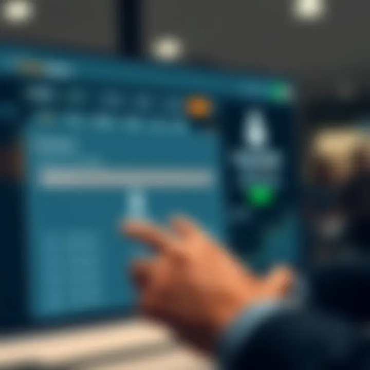 User accessing various features on Pocket Option dashboard after successful login