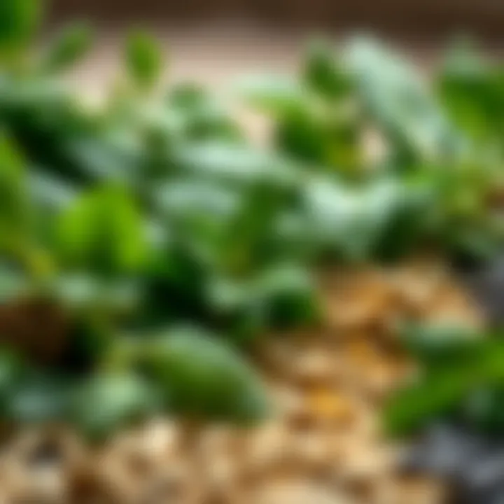 Fresh green leaves and herbal extracts symbolizing organic body cleansing