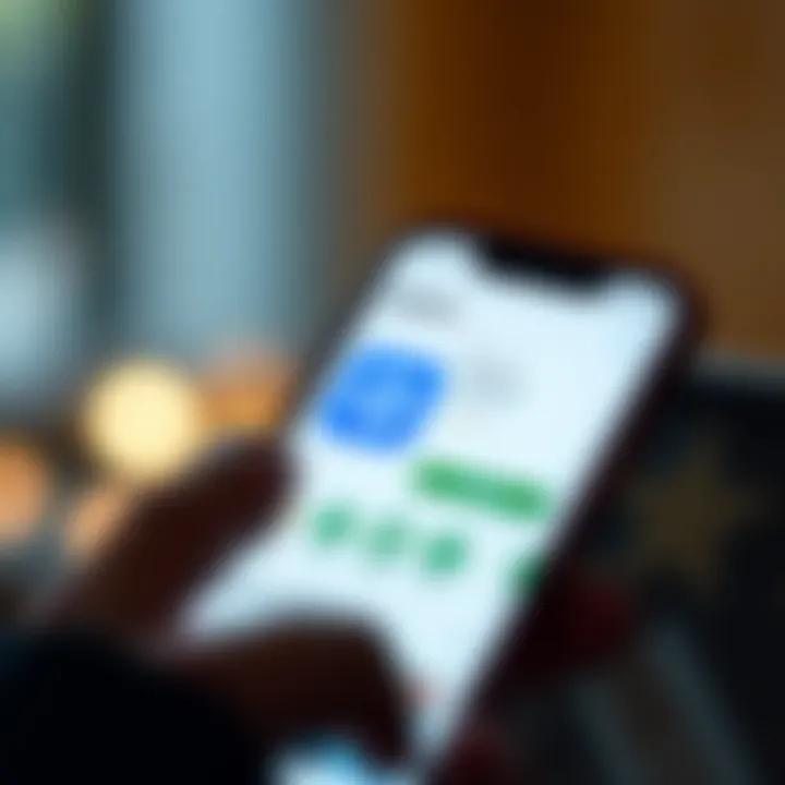 Mobile device screen showing the Quotex app download page in an app store interface