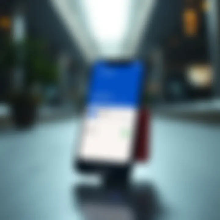 Mobile device displaying installation progress of the Quotex app