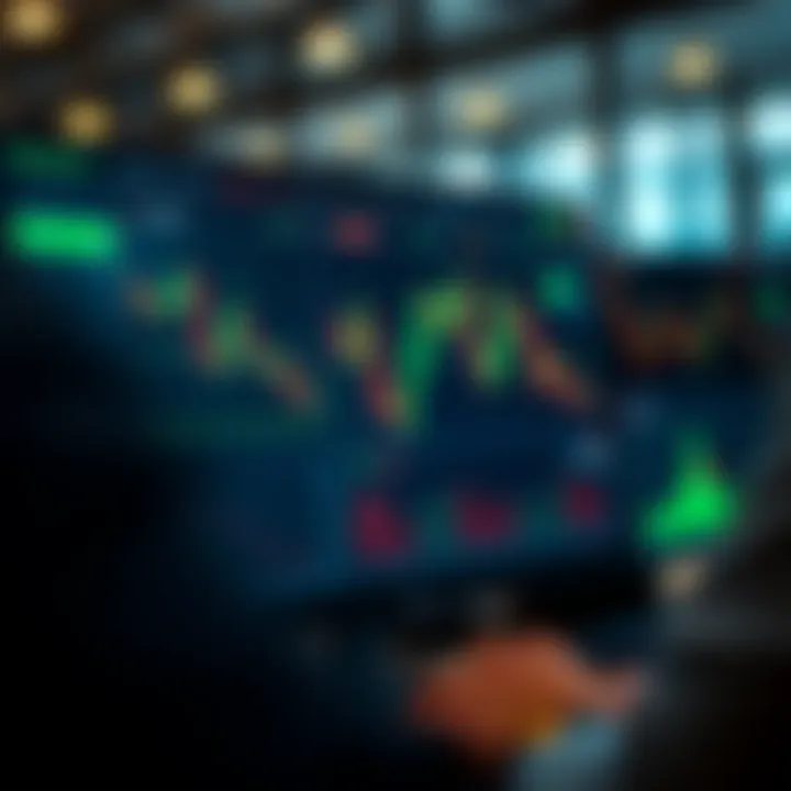 Dashboard interface of Quotex.io showing binary options trading charts and tools