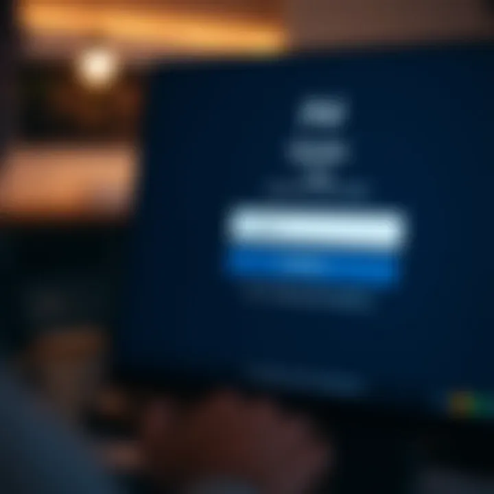 Login screen interface displaying fields for email and password on the Quotex trading platform