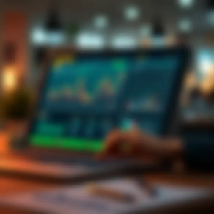 Illustration of key features and strategic tools available on a digital investment platform