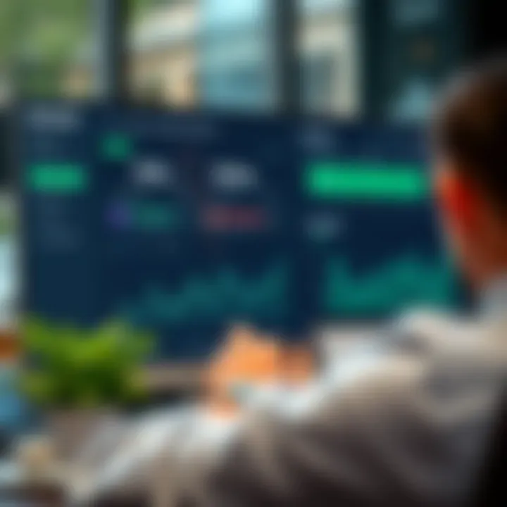 Screenshot of Quotex platform dashboard displaying investment options and market trends