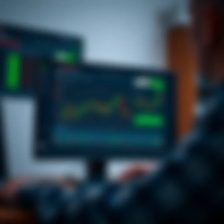 Interface of Quotex trading platform displayed on a computer screen