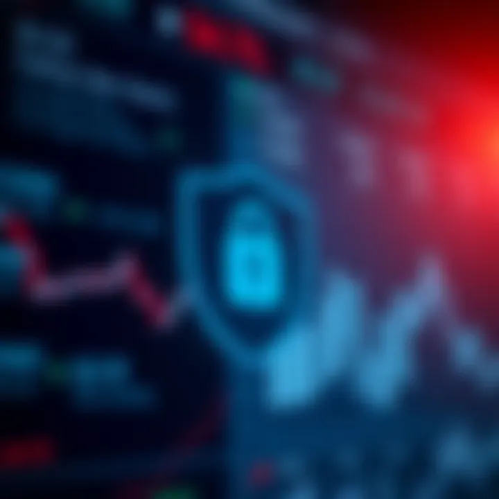 Security Features of Quotex Trading Platform Security shield icon with digital interface background representing platform safety measures