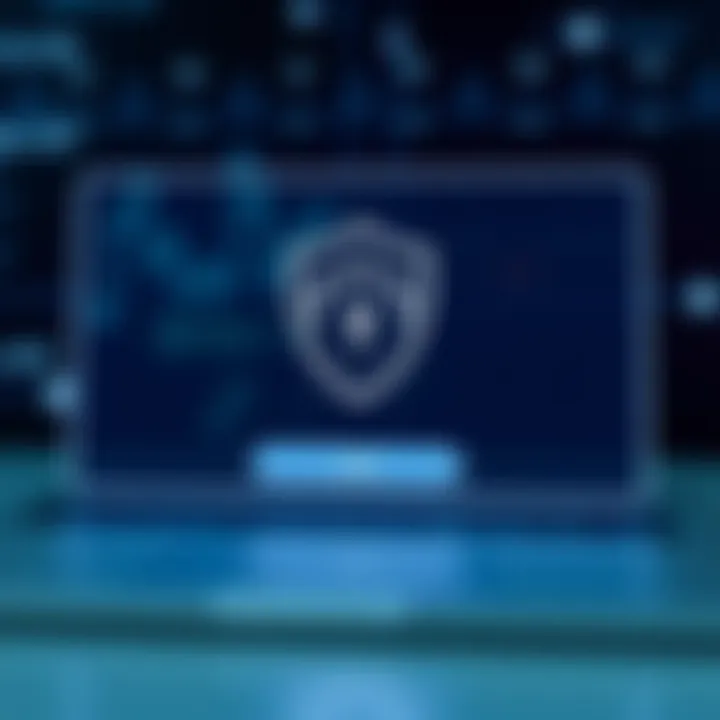 Secure Login Interface on Quotex Platform Secure login screen displaying a shield icon ensuring data protection on a digital platform