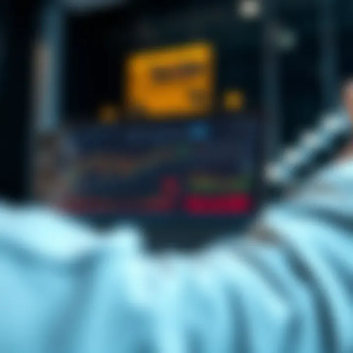 Screenshot showing the Quotex web trading platform interface with charts and tools