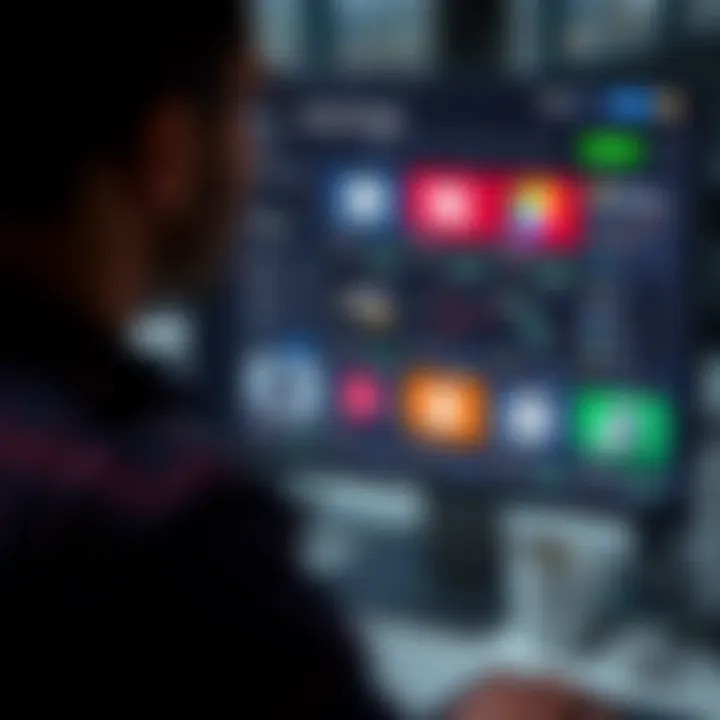 Interface displaying different asset categories available for trading on a secure platform