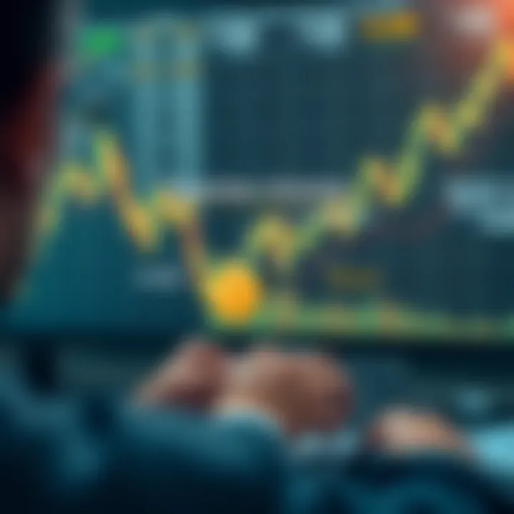 Diagram illustrating how binary options work with potential outcomes of profit or loss