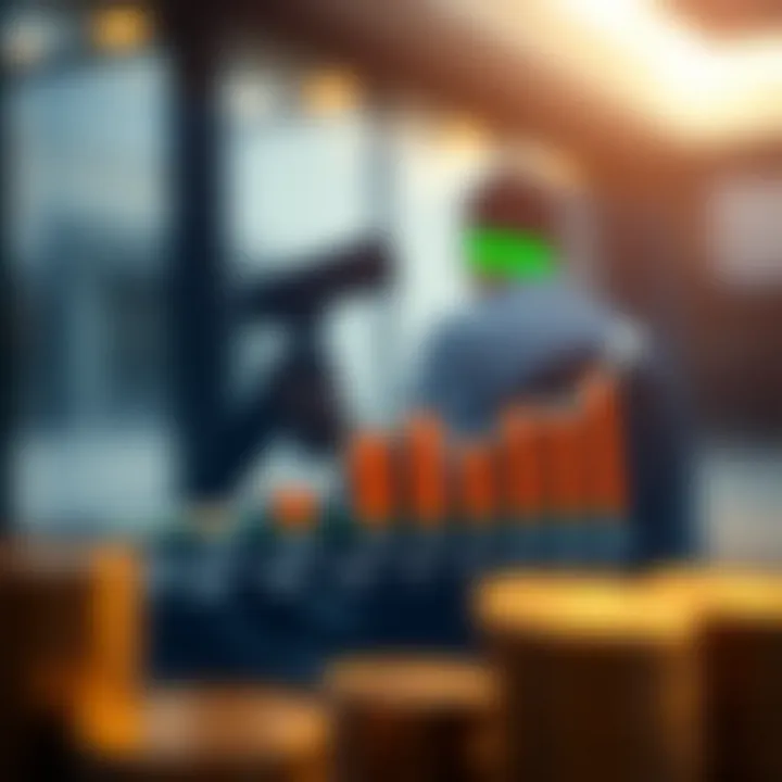 Graph illustrating the concept of minimum deposit requirements on trading platforms