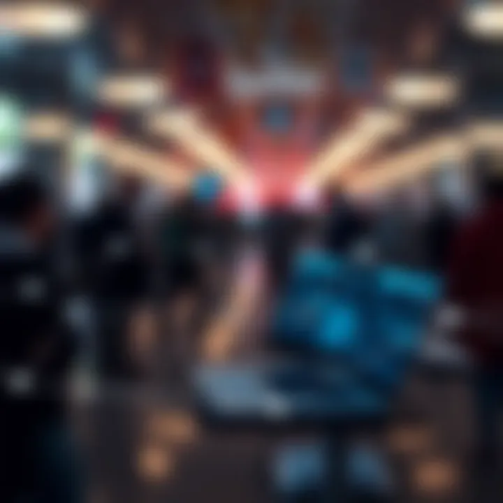 Illustration of a digital partnership network connected to Quotex platform