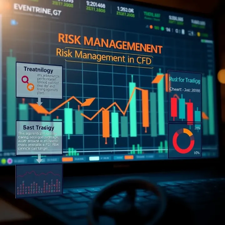 Graphical representation of risk management strategies in CFD trading