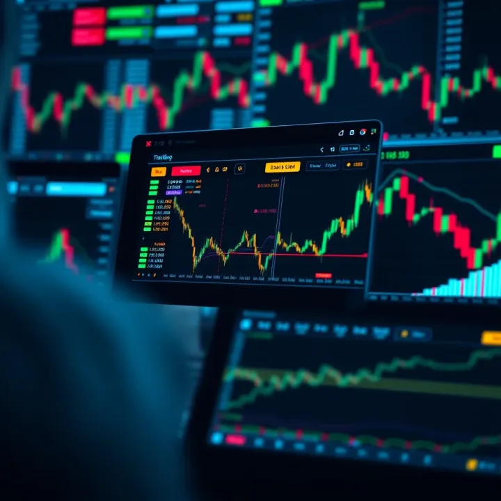 Conceptual representation of secure trading practices and risk management in digital markets