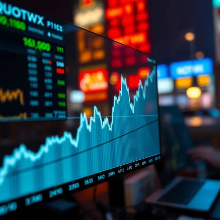 Graph showing quotwx price trends and market fluctuations