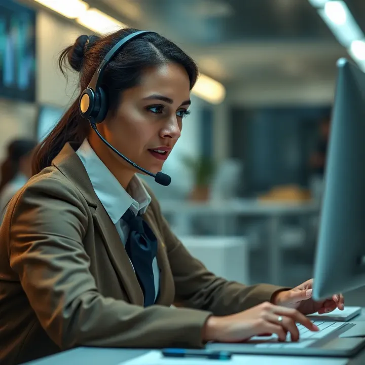 Dedicated Customer Support and Security at Cotex Corretora Customer support representative assisting investor through secure financial services