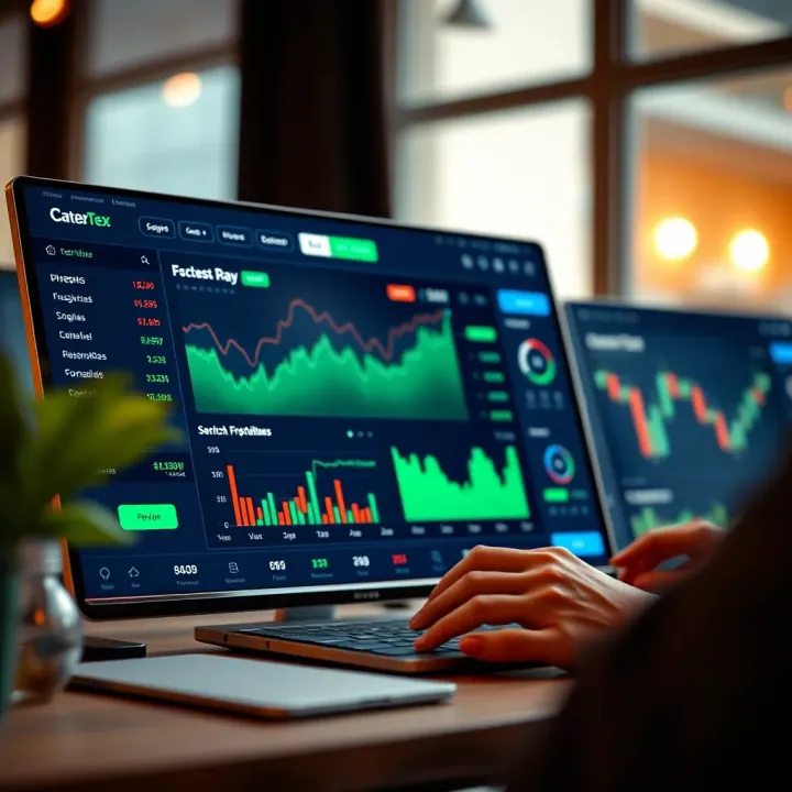 Interactive investment platform dashboard showing diverse financial products