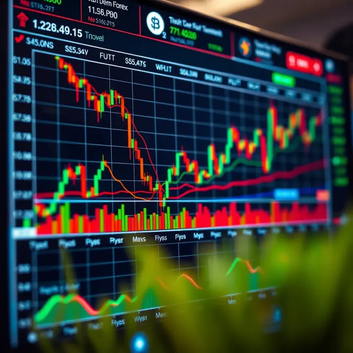 Currency Market Trends and Performance Metrics for Practice Trading Graph displaying currency market trends and performance metrics for practice trading