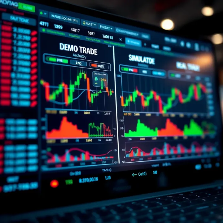 Comparison of Simulated and Real Trading Environments Comparison chart illustrating differences between simulated and real trading environments