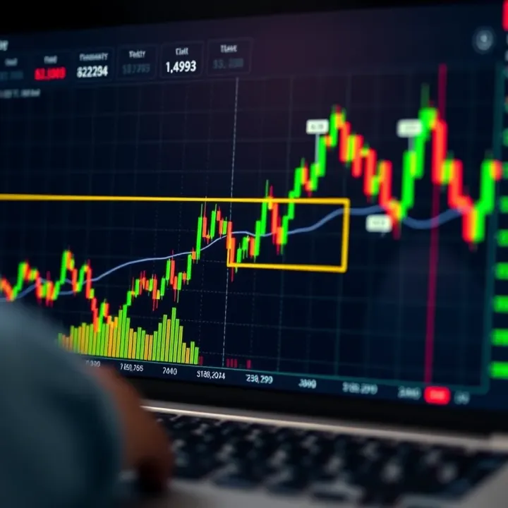 Key Tips for Navigating the Trading Platform Efficiently Graph showing upward financial trends on a digital trading platform