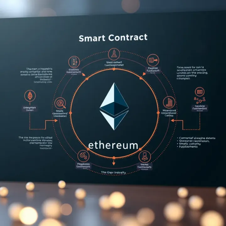 Diagram illustrating Ethereum's smart contract architecture and technological innovations
