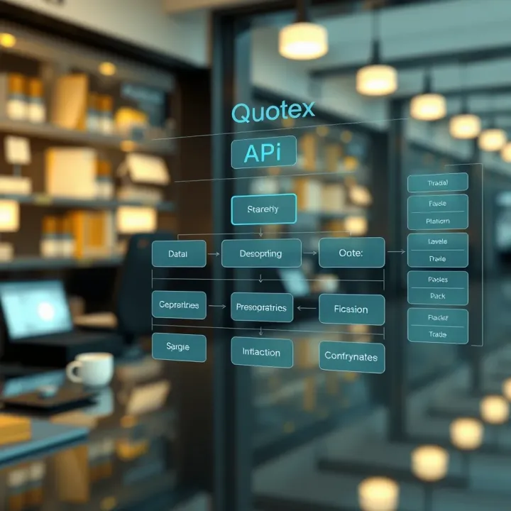 Quotex API Integration Architecture and Data Flow Diagram illustrating the architecture and data flow of Quotex API integration