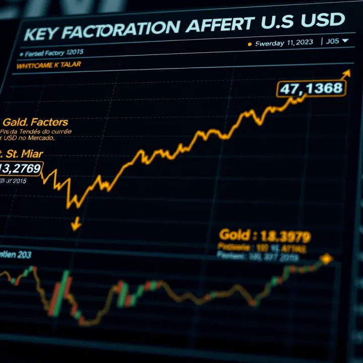 Key Factors Affecting Gold Price Against the US Dollar Financial diagram illustrating factors influencing gold valuation relative to the US dollar